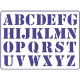 Šablona Pentart A5 - Veliko slovo S23  Šablona Pentart A5 - Veliko slovo S23 Slike