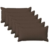  Jastuk s jastukom HOUTEN 6 kom. Sivosmeđa Umjetni lan - Sivosmeđa 40 x 80 cm 6 | shoptok.hr
