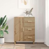 vidaXL Kreveta hrast artisan 34 x 69.5 x 90 cm Konstruirano drvo | shoptok.hr