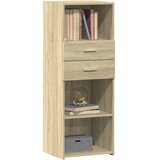  Visoka komoda boja hrasta 45 x 42,5 x 124 cm konstruirano drvo | shoptok.hr