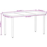  7-dijelni vrtni blagovaonski set boja hrasta | shoptok.hr