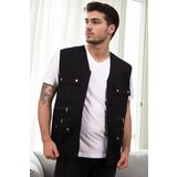 Dewberry 94105 Multi-Pocket Mens Vest-BLACK | shoptok.hr