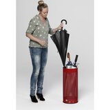 VAR Stojalo za dežnike, višina 610 mm, luknjičasta pločevina, pocinkana, prometno bele barve RAL 9016 | Shoptok.si