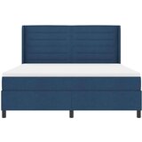  Postelja s podnožjem in vzmetnico & LED modra 180x200 cm tkanina, (22049974) | Shoptok.si