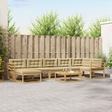  Set vanjskih sofa 8 pcs Bijela i bež | Eponuda.com