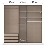 Mömax Omara Za Oblačila Safari, Hrast, Barva Šampanjca, 226cm | Shoptok.si