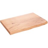  Zidna polica svjetlosmeđa 60x40x(2-4) cm obrađena hrastovina | Eponuda.ba
