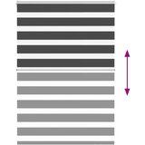 vidaXL idaXL Zebra senčilo črna 100x150 cm tkanina širina 95,9 cm poliester | Shoptok.si