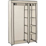  Sklopivi ormar od tkanine 110 x 45 x 175 cm krem | shoptok.hr