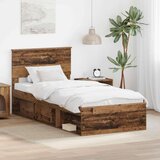  Okvir za krevet Staro drvo 75 x 190 cm Konstruirano drvo | shoptok.hr