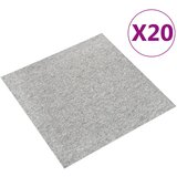 vidaXL Talna obloga preproga 20 kosov 5 m² 50x50 cm svetlo siva Cene