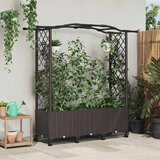  Povišeni krevet s mrežom i krovom Smeđa 164 x 40 x 144 cm PP | shoptok.hr