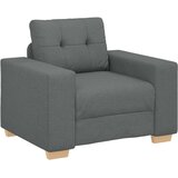 SOFA 3 pcs Tamno siva 221 x 80 x 80 cm Platnasta tkanina | shoptok.hr