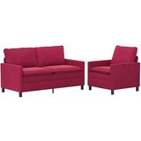  Set sofe 2 pcs Vinska crvena Baršun | shoptok.hr