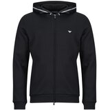 Emporio Armani HOODED FULL ZIP BASIC TERRY Crna Cijene