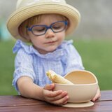Petite&Mars Take&Match Silicone Bowl skledica s priseskom Sweet Pea 6m+ 1 kos | Shoptok.si