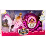  Lutka s bijelim konjem i kočijom Princeza - bijela/roza | shoptok.hr
