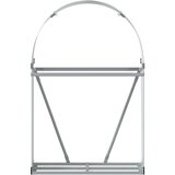 vidaXL Nosilec za polena srebrn 80x45x120 cm pocinkano jeklo | Shoptok.si