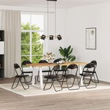  Zložljiva stolica 8 pcs Črna 48 x 43,5 x 81 cm Umjetno usnje, (5000296740) Cene