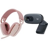 Logitech Slušalke Zone Vibe 100 z Webcam C270, (5000541152) Cene