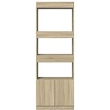 vidaXL Visoka omara sonoma hrast 63x33x180 cm inženirski les | Shoptok.si