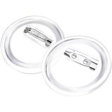  Set gumba za značke sa sigurnosnim iglama 100 kom akrilni 37 mm | shoptok.hr