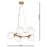  Luster na sajli VIENNA 5xE14/40W/230V zlatna | Eponuda.com