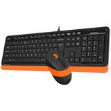 A4Tech F1010 fstyler usb us narandžasta tastatura + usb narandžasti miš | ePonuda.com
