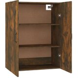 vidaXL Viseča omarica dimljeni hrast 69,5x34x90 cm konstruiran les | Shoptok.si