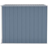 vidaXL Vrtna lopa siva 118x194x178 cm pocinkano jeklo | Shoptok.si