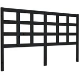  Uzglavlje za krevet crno 165,5 x 4 x 100 cm od masivne borovine | shoptok.hr