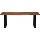 Furnova Klubska mizica medeno rjava 110x55x40 cm trden akacijev les, (21915740) | Shoptok.si