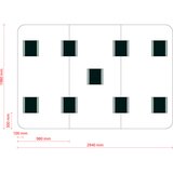 Chameleon elegantna bela tabla xxl visuwall, vxš 1980 x 2940 mm, bele barve | Shoptok.si