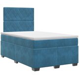  Boxspring krevet s madracem Plava 120 x 190 cm Baršun | shoptok.hr