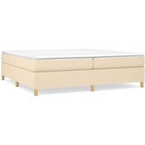  Box spring posteljni okvir krem 200x200 cm blago, (20737708) | Shoptok.si