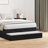 vidaXL Ladice za krevet crne 120x36.5x16.5 cm konstruirano drvo | shoptok.hr