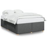  Okvir za krevet bez madraca tamnosivi 140 x 190 cm od tkanine | shoptok.hr