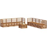  Set vanjskih sofa 9 kom. Prirodna | shoptok.hr