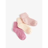 Koton 3-Piece Set of Basic Socks Cotton Cene