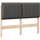  Tapecirani uzglavlje s uzglavljem Smeđa i tamno siva 120 cm | shoptok.hr