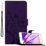 Cadorabo Ohišje, združljivo z Apple iPhone 6 PLUS / 6S PLUS v klasična temno modra - Zaščitni ovitek v cvetličnem dizajnu z magnetnim zapiranjem, stoječo funkcijo in režami za kartice, (20563576) Cene