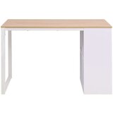 vidaXL pisaći stol 120 x 60 x 75 cm boja hrasta i bijela | shoptok.hr