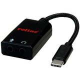 Roline adapter USB tip C - 2x 3\,5 mm audio\, ST/BU\, 0\,13 m USB 2.0 adapter 12.03.3209 0.13 m, (20428710) | Shoptok.si