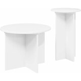  Set pomoćnih stolića s pohranom 2 pcs Bijela Konstruirano drvo | Eponuda.com