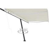 vidaXL Prostostoječa avtomatska tenda 500x350 cm krem Cene
