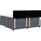  Krevet s oprugama i madracem tamnosivi 200x200 cm baršunasti | shoptok.hr