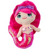  Plush Mermaid Cuddly Toy Tail Sequins Intense Pink 28cm | shoptok.hr