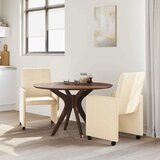  Blagovačke stolice s kotačima 2 pcs Krema 57 x 66 x 94 cm | shoptok.hr