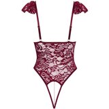 Cottelli čipkasti bodi s biserima (crveni) - M | shoptok.hr