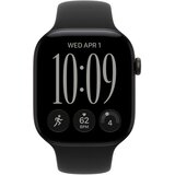 Apple Watch Serija 12 GPS 46mm M/L Črna MJEL4ZR/A aluminijasta škatla Črna športna zapestnica | Shoptok.si